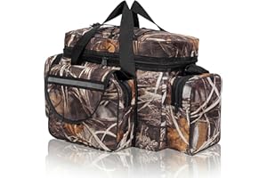 Eulihent Borsa da Pesca Impermeabile Oxford Alta Capacita con Tracolla Regolabile e Organizzatore per Canna Mulinelli Esche e Attrezzatura Outdoor