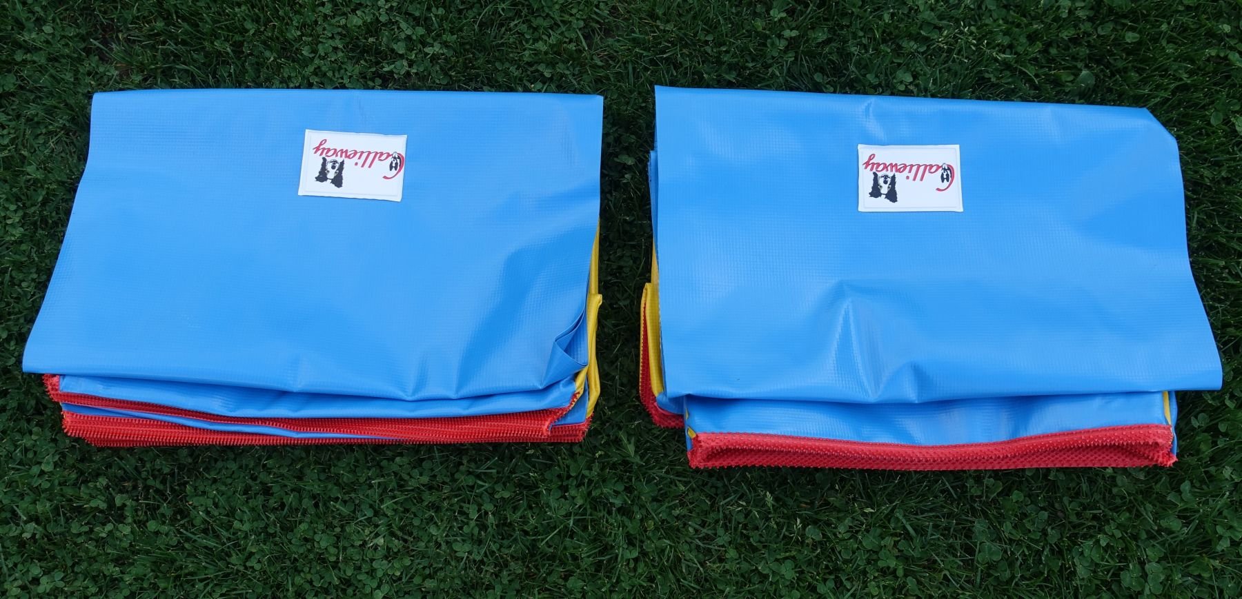 PREMIUM Dog Agility Tunnel Sandbag (yellow) (pack of 2) with triangle