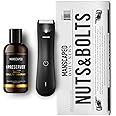 Manscaped Refining The Gentleman Nuts and Bolts 3.0, Men's Grooming Kit, Includes The Lawn Mower 3.0 Powerful Waterproof Trimmer, The Crop Preserver Ball Deodorant and Disposable Shaving Mats