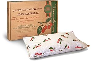 TOPMED ETS Organic Cherry Stone Neck Pillow - Hot or Cold Therapy for Soothing Pain and Relaxation