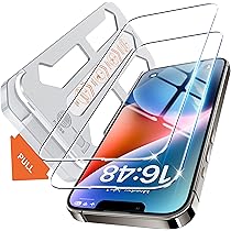 AGIC JOHN Pellicola Vetro Teperato per iPhone 17 Pro, Durezza 9H