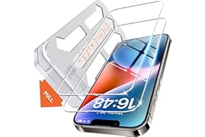 Tentoki für Panzerglas iPhone 13 / 13pro / 16e / 14 schutzfolie Glas (6,1 Zoll), 2 Stück Schutz kompatibel mit iPhone 13 Pro /16e/13/14, [Auto Dust-Elimination]