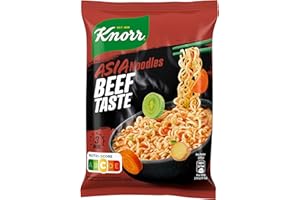 ‎KNORR Knorr Instant Nudeln Beef Taste schneller Asia Snack fertig in nur 3 Minuten 11x 70 g