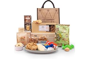 Luxury Biscuits Gift Hamper - Cookies, Scottish Shortbread & Italian Biscuits - Christmas Hamper for Women or Men, Christmas Gifts for Couples, Food Gifts, Hampers & Gourmet Gifts - by Hay Hampers