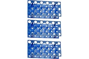 MUHWA Portapacchi per tubi per centrifuga da 10 ml/15 ml/50 ml (confezione da uno) (blu) (28 pozzi)