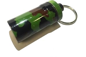 AllCachedUp Bison Tube Geocache Geocaching Waterproof Container with waterproof Log Sheet