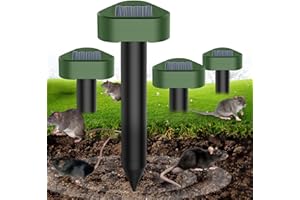 BOJYS Repelente Solar para Topos, Repelente de Hormigas Reina para jardín y Camping, Gopher, Repelentes de Serpientes Topos, Gopher y Otros Repelentes de Toposs 4 Piezas