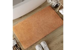 ‎WECON HOME Wecon Home Basics Badteppich Erik – Weicher, getufteter Baumwollteppich – Rutschhemmend & waschbar mit weichem Flor und klarer Optik (70 x 120 cm, terrakotta)