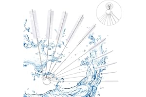 Vicloon Tube Brosse de Nettoyage 10pcs Kit, Brosse de Nettoyage Tube pour Bouteille en Verre Bébé Biberon Bouilloire Clavier, Tuyau Brosses de Nettoyage