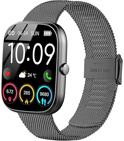 Leder-Armband 22mm Für Smartwatches – Passt Uaue T60/T50S, Popglory, ENOMIR, TOOBUR & Mehr