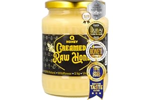 Q HONEY TOP 1 - Extra Limited Edition - London, Paris & Brussels Gold/Platinum Winner, Michelin Chefs Recommended, Wildflower Creamed Honey 1 kg