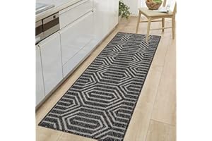 Cekene Carpet Runners for Hallway 65x180cm Non Slip Long Kitchen Runner Rug Washable Floor Carpet for Entryway Kitchen Hall Entryway Laundry Room
