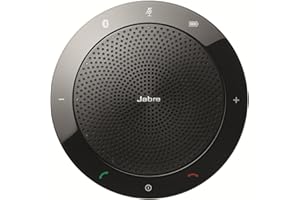 Jabra Speak 510+ Speaker Phone - Microsoft Certified Portable Conference Speaker with USB-A / Bluetooth, Ottimizzato per Microsoft, Dongle USB-A, Speak 510