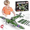 Ferthor Fun STEM Building Toys Model Airplane Kits for Boys 8-12,Airplane Model Scale 1:32 Metal Building Kit,Erector Set Model Planes for Kids 8-12,Best Airplane Gifts for Hurricane Fighter Fans