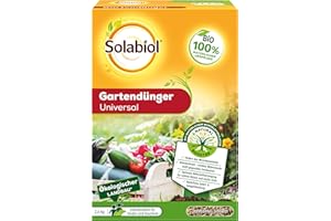 Solabiol Gartendünger Universal mit Wurzelstimulator und hohem Kaliumgehalt für schmackhaftes Obst und Gemüse, 2,5 kg