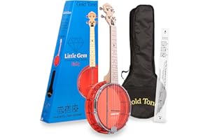 GOLDTONE Gold Tone Little Gem Ukulele Banjo with Bag - Ruby