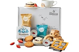 THE CORNISH COMPANY The Cornish Fruit Afternoon Tea Hamper, Birthday Gift, Food Hamper, Thank You Gift, Mother's Day