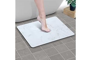 Creative Corner Tappeto Bagno Assorbente - Tappetino Bagno Antiscivolo Assorbente ad Asciugatura Rapida 50x70 Marmo Oro - Tappeto Bagno Antiscivolo