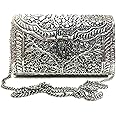 Trend Overseas Women gift Silver Brass Metal bag Bridal Clutch Girls Party Purse