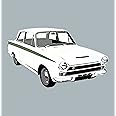 Ford MK1 Lotus Cortina Greeting Card- Retro Motor Company