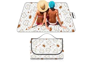 UrbanHomes Picknickdecke, Picknickdecke 200x200, Picknickdecke Waschbar, Picknickdecke Wasserdicht, Picnic Mat, Picnic Decke, Picknickdecke XXL, Campingdecke, Picknickdecke Wasserdicht 200x200