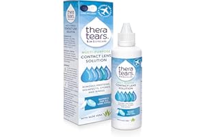 TheraTears Multi-Purpose Contact Lens Solution 100ml/Cleans, Disinfects, Lubricates and Hydrates Your Contact Lenses/Added Aloe Vera Known to Soothe and Refresh/Suitable for All Lens Types