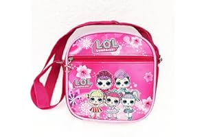 Miotlsy Baby Mädchen LOL Schultasche,Handtasche für Mädchen,Crossbody Handtasche für Kinder,Mode Schulter Crossbody Tasche LOL Geschenke für Mädchen im Alter von 3-12 Jahren