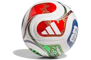 Adidas Unisex-Adult World Cup Mini Soccer Ball, White/Team Royal Blue/Solar Blue/Power Red, 1