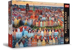 Trefl Premium Plus Quality - Puzzle Photo Odyssey: Widok na Gdańsk, Polska - 1000 Elementów, Niepowtarzalna Seria Fotograficzna, Idealne Dopasowanie Elementów, dla Dorosłych i Dzieci od 12 lat