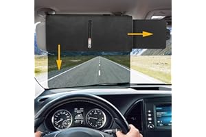 ZEYITIAN 2023 ulepszony przedłużacz osłony przeciwsłonecznej do samochodu, osłona przeciwsłoneczna do przedniej szyby samochodu, ochrona przed słońcem, chroni przed promieniami UV (po stronie kierowcy) (strona