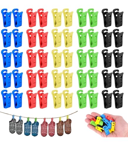 20 Pièces Séries Pinces À Linge Quilt Clips Épingles À Chaussettes Épingles À Linge En Métal En