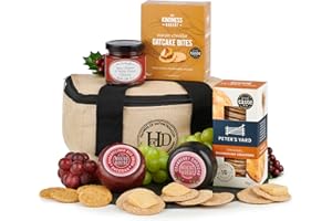 Thornton & France The Cheese Cool Bag Hamper Gift | Gift For Him or Her | Luxury Artisan Cheese Gift with Crackers and Chutney