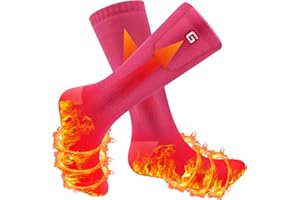 Svpro Calcetines eléctricos Recargables para Hombres y Mujeres Calcetines calefaccionados con batería de 4000mAh 3 ajustes de Calor Calcetines de Clima frío Calentamiento hasta 12 Horas