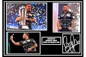 SIGNED BY THE STARS STUNNING QUALITY GERWYN PRICE DARTS SIGNED/AUTOGRAPHED PHOTO PRINT
