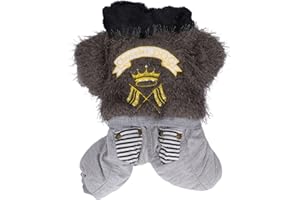 BAOFUYA Abrigos cálidos para Perros, Exquisita Chaqueta de Invierno de Estilo clásico para Perros, Ropa con piernas, Ropa de Invierno para Cachorros para Perros pequeños L