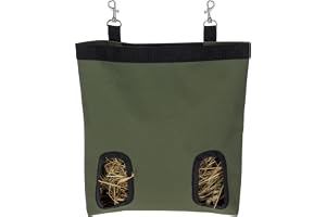 Kerbl Pet Höpåse S, Olivgrön, 28 X 24 X 4 Cm, 2 Matplatser, Höpåse, Hängande Matpåse, Kaniner, Harar, Marsvin