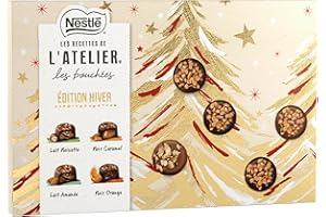 RECETTE DE L'ATELIER Nestlé les Recettes De l'Atelier - Les Bouchées Edition Hiver Chocolat de Noël - 408g
