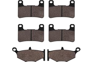 Sollon Front and Rear Brake Pads for Suzuki GSXR600 GSXR750 K6/K7/K8/K9/L0 2006-2010, DL1000 Vstrom 2014-2020, DL1000XT Vstrom 2018-2020, GSXR1000 K7/K8 2007-2010, GSX1300 Hayabusa 2008-2012