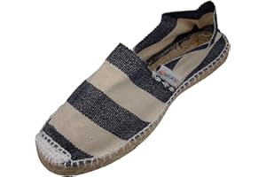 Alpargatus Espadrilles plates pour homme Motif rayures