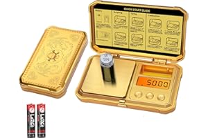 GRAM PRES Digital Pocket Gram Scale 300g x 0.01g Accuracy， Small Mini High Precision Gold Scale Digital Weight Grams And Oz For Jewelry,Diamond，Arrows, Powders And Medicine,With 50g Cal Weights