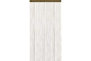 ‎VICTORIA M. Victoria M. Leonora Fadenvorhang Fadengardine Türvorhang Insektenschutz, mit Durchzugstunnel, Waschbar, Kürzbar, 100 x 245cm, Multi braun, 2er Pack