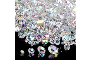Mbsomnus 5000 sztuk diamentów, dekoracyjne kamienie dekoracyjne, przezroczyste dekoracje do rozsypywania diamentów, na wesele, akrylowe, dekoracyjne kryształki, brokatowe kamienie do rozsypywania,