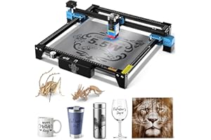 TWOTREES wotrees TTS-55 Pro - Macchina per incisione laser da 20 W, per la produzione di puzzle in legno 3D, taglio laser da 5,5 W, punto compresso a messa a fuoco fissa, macchina per incisione per legno,
