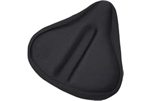 FLOWERINGBETER Funda de gel para asiento de bicicleta estática grande que promueve la circulación del aire y reduce los golpes