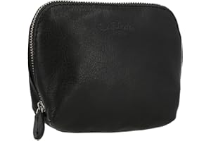 Gusti Leder studio Leo Skórzany futerał na kosmetyki do makijażu, kosmetyczka wodoodporna, podszewka vintage, unisex, 2A5-20-6wp, czarny, Czarny, Jeden rozmiar