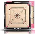 UG ULTIMATE GOAL Ultimate Goal Sports Carrom Board | Shiny Gloss Finish Large Size Carrom Board With Coins And Striker For Kids And Adult - 32 X 32 Inch