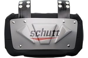 Schutt unisex adult AiR Maxx Back-Plate for Shoulder Pads Football Back Plate, Black, US
