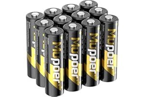 MUPOER Rechargeable Battery AA Lithium 12 Count 3600mWh,1.5V Double A Batteries High Capacity,Long Lasting Rechargeable Aa Li-ion Battery,Lithium Aa Batteries for Blink Xbox,Not Include charger