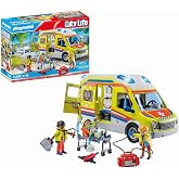 PLAYMOBIL City Life 71202 Ambulance with Light and Sound, Toy for Children from 4 Years