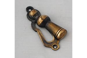 ARCHITECTURAL DECOR Brass Antique Victorian 'Lady' Escutcheon